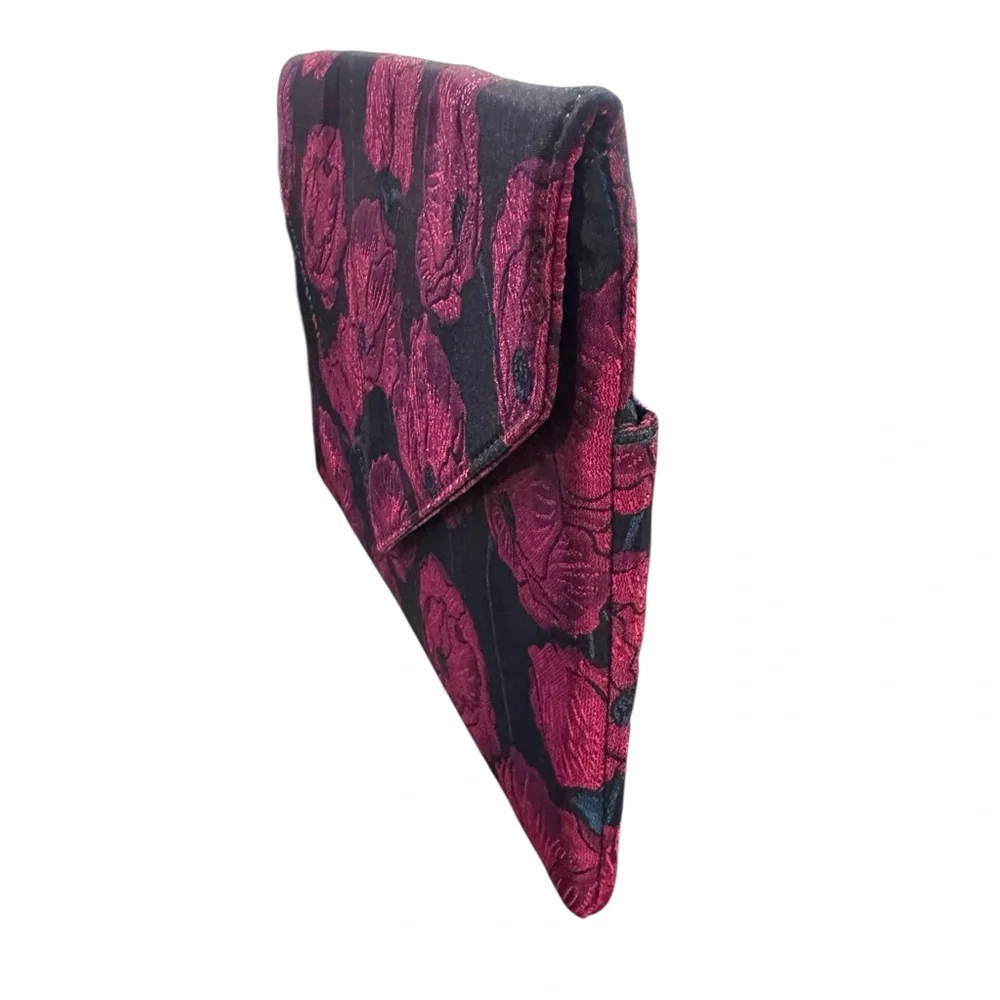 Anthropologie Monserat Floral Poppy Envelope Clutch